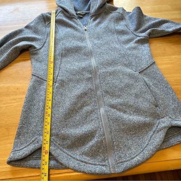 Eddie Bauer Fleece Full Zip Hooded Jacket Blue Women's Size Medium M Soft Knit - Picture 4 of 8